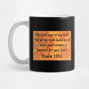 Bible Verse Psalm 110:1 Mug